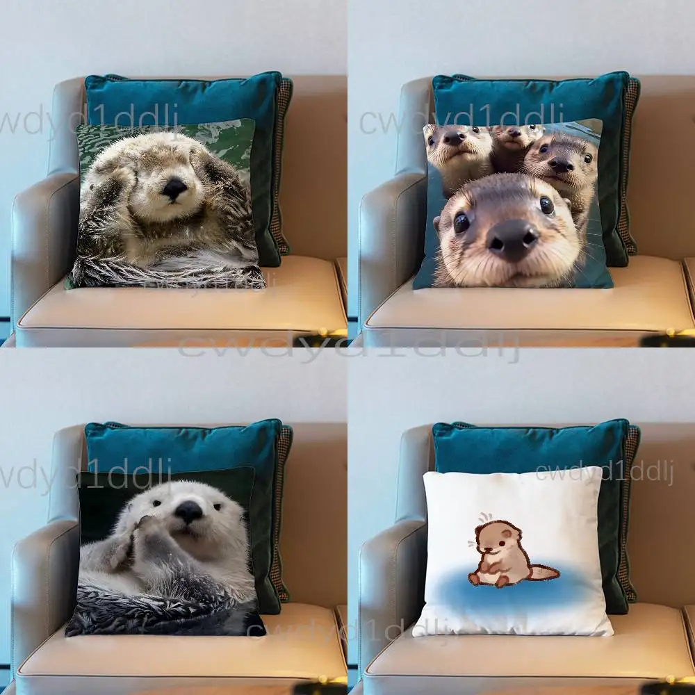 Sea Otters Animals Cute Cushion Cover Pillow Cover Decor Pillowcase Printed Cushion Case For Couch
Sea Otters Animals Cute Cushion Cover Pillow Cover Decor Pillowcase Printed Cushion Case For Couch
