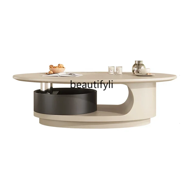 pg45Cream Style Coffee Table Living Room Modern Simple Small Apartment Oval Solid Wood Light Luxury French Designer Coffee Table
pg45Cream Style Coffee Table Living Room Modern Simple Small Apartment Oval Solid Wood Light Luxury French Designer Coffee Table
