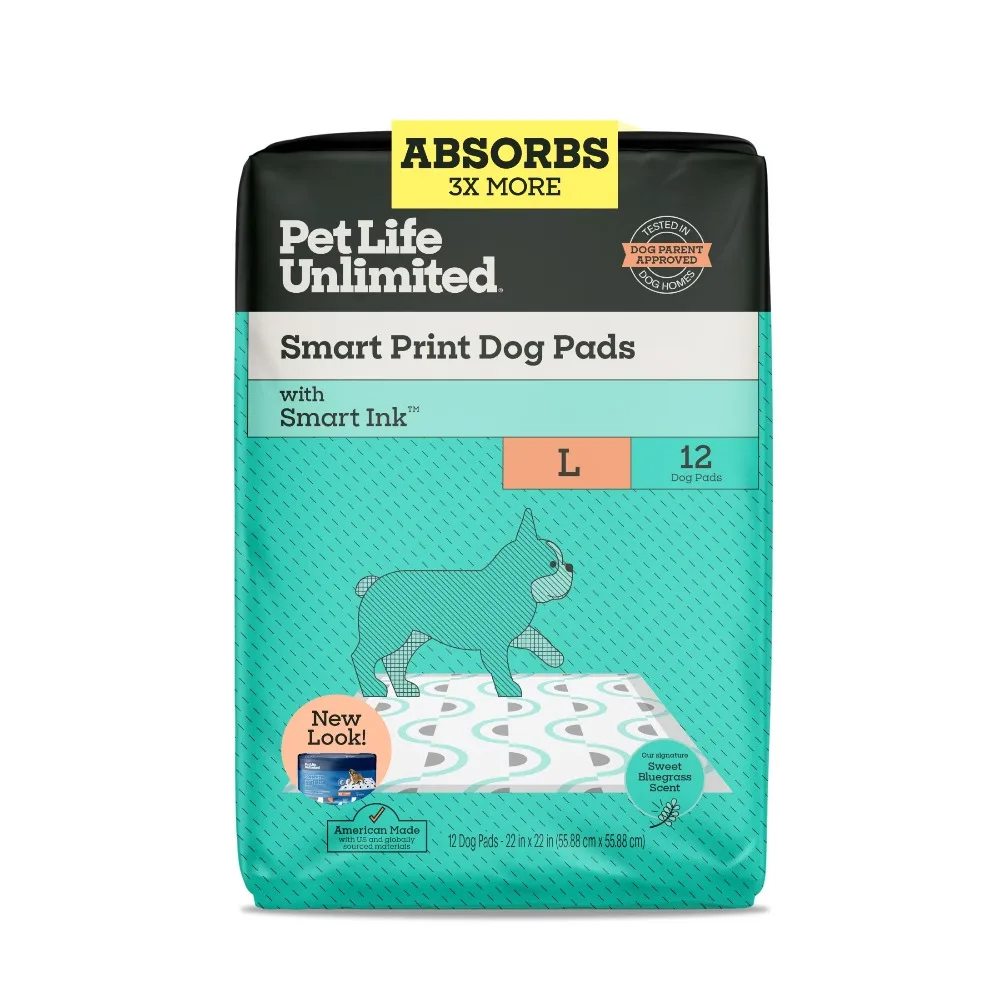 Large Dog Pads Sweet Bluegrass Scent 12 Count Super Absorbent Puppy Training Pads for Housebreaking Washable Reusable Pet Urine Pad
Large Dog Pads Sweet Bluegrass Scent 12 Count Super Absorbent Puppy Training Pads for Housebreaking Washable Reusable Pet Urine Pad