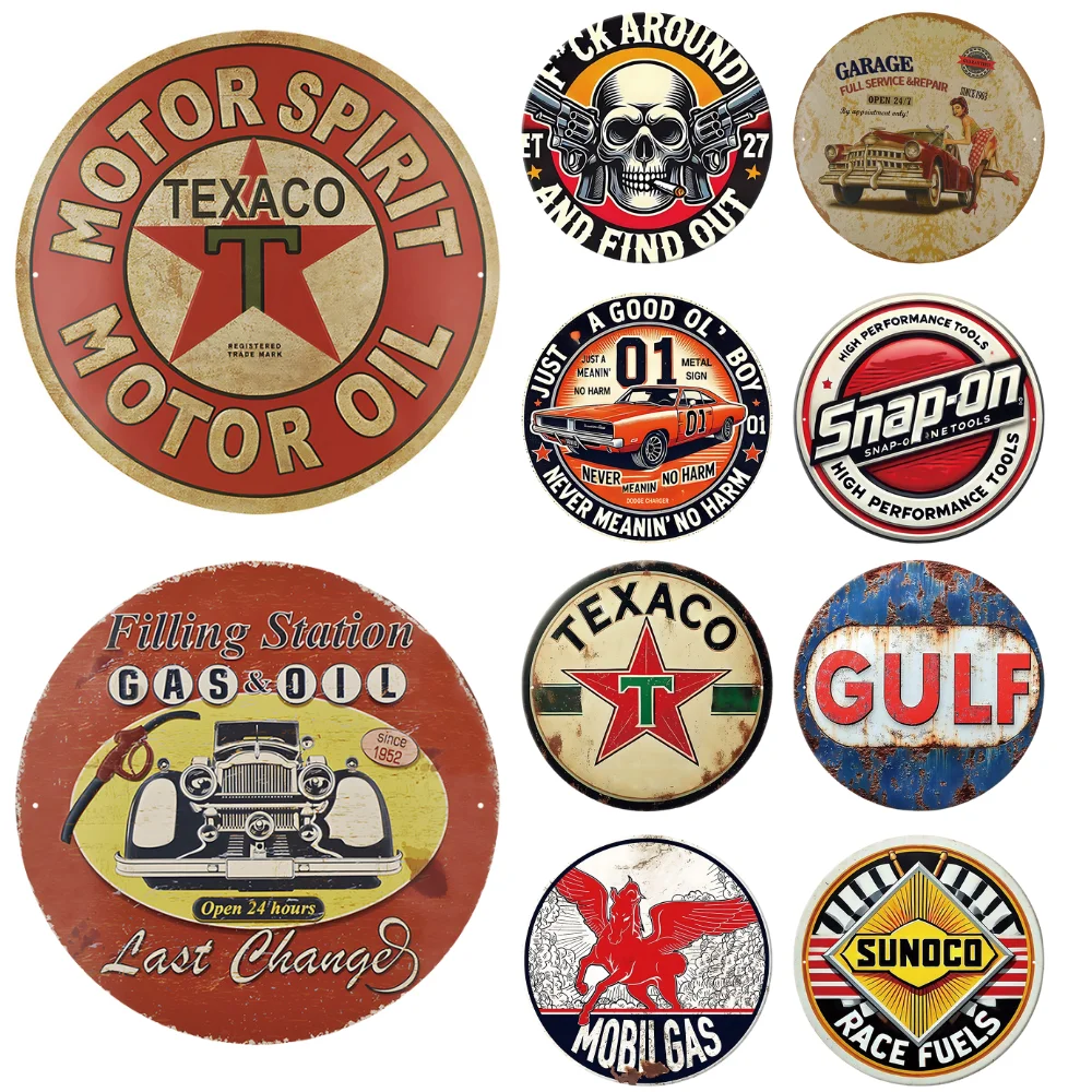 Vintage Retro Motor Oil Gas Round Metal Tin Sign Rustic Decor Wall Art Posters Funny Iron Painting For Home Bar Pub Cafe Garage
Vintage Retro Motor Oil Gas Round Metal Tin Sign Rustic Decor Wall Art Posters Funny Iron Painting For Home Bar Pub Cafe Garage