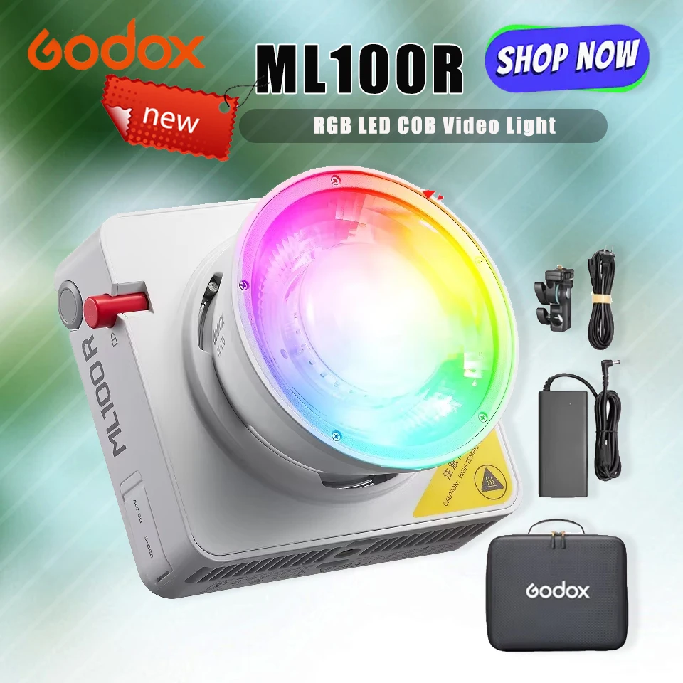 Godox ML100R Full Color LED Video Light 1800K-10000K Portable RGB Pocket Fill Light with 14 Creative Effects for Outdoor Shoot
Godox ML100R Full Color LED Video Light 1800K-10000K Portable RGB Pocket Fill Light with 14 Creative Effects for Outdoor Shoot