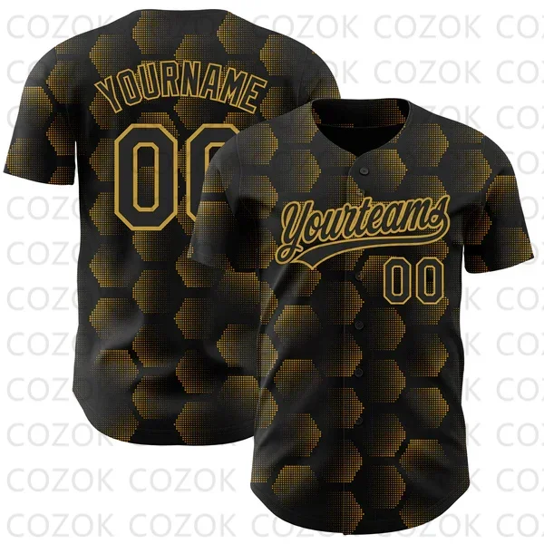 Custom Hexagon Pattern Baseball Jersey Men and Women Shirt 3D Printed Shirt Team Shirts Hip Hop Unisex Tops
Custom Hexagon Pattern Baseball Jersey Men and Women Shirt 3D Printed Shirt Team Shirts Hip Hop Unisex Tops