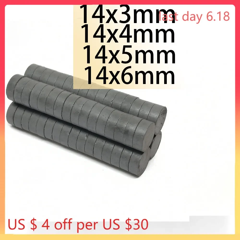 N35 14x3 14x4 14x5 14x6 Round Magnet Black Disc Permanent Ferrite Fridge Rare Earth Magnetic Iman Aimant Bulk Dropshpping Holder
N35 14x3 14x4 14x5 14x6 Round Magnet Black Disc Permanent Ferrite Fridge Rare Earth Magnetic Iman Aimant Bulk Dropshpping Holder