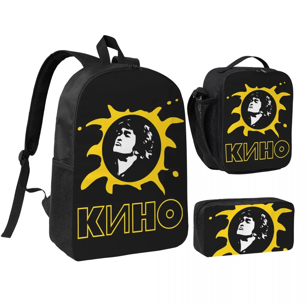 3Pcs Kino Viktor Tsoi Backpack Set for Boy Girl Pen Bags Bookbag Sets with Lunch Box For School Students Knapsack
3Pcs Kino Viktor Tsoi Backpack Set for Boy Girl Pen Bags Bookbag Sets with Lunch Box For School Students Knapsack