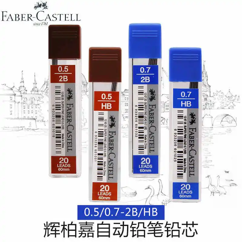 1/3/5/12 Box Faber-Castell Mechanical Pencil Lead Refills, 0.5mm / 0.7mm, HB / 2B, Break-Resistant 20pcs/Tube Back To School
1/3/5/12 Box Faber-Castell Mechanical Pencil Lead Refills, 0.5mm / 0.7mm, HB / 2B, Break-Resistant 20pcs/Tube Back To School