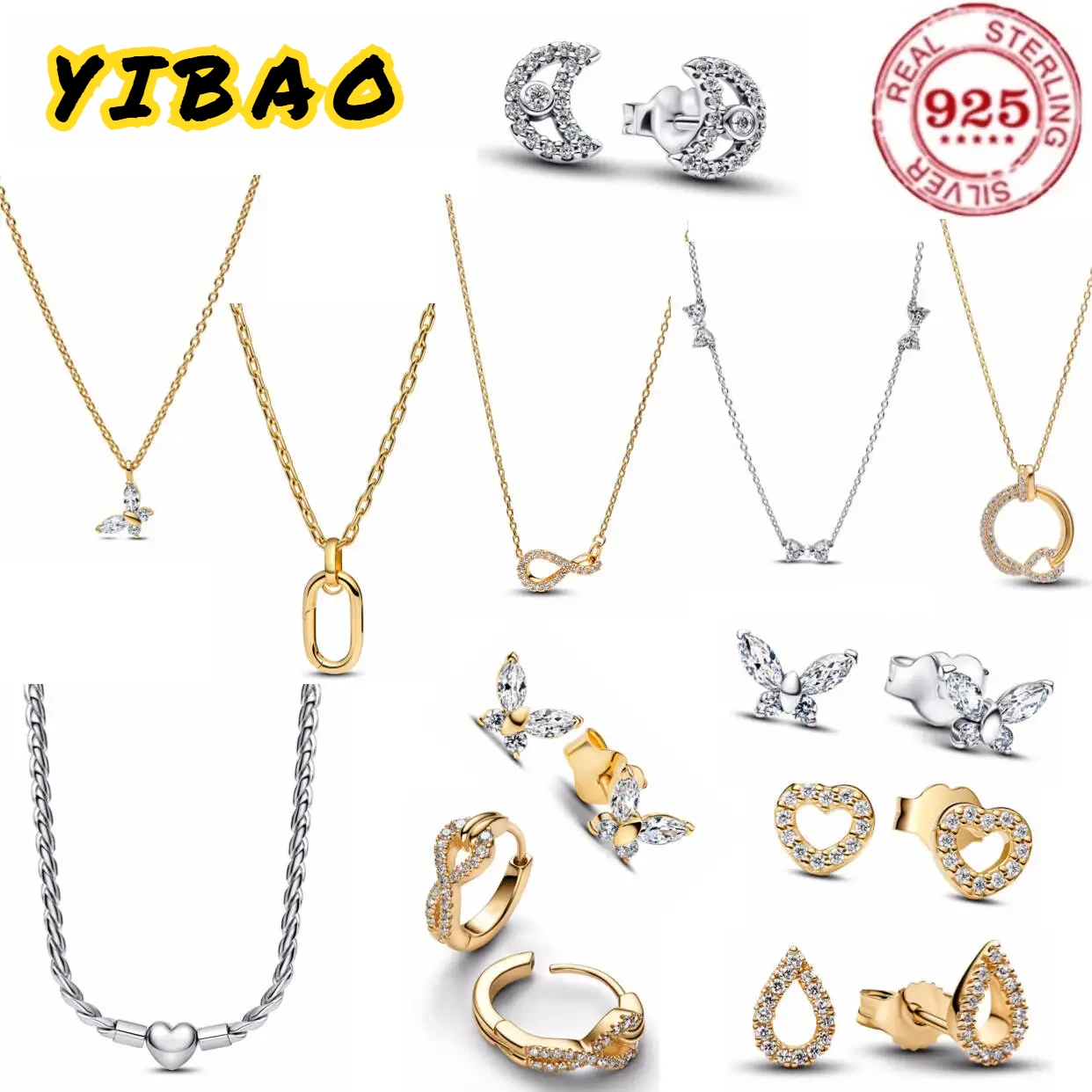 925% sterling silver zircon moon love bow circular heart-shaped necklace dazzling and charm women's jewelry birthday party gift
925% sterling silver zircon moon love bow circular heart-shaped necklace dazzling and charm women's jewelry birthday party gift