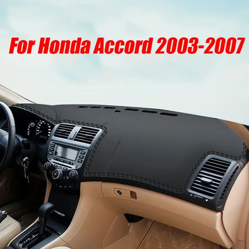 Нескользящий коврик из искусственной кожи для Honda Accord 7 2003-2007, коврик для приборной панели, солнцезащитный козырек, коврик для приборной панели, автомобильные аксессуары 
Нескользящий коврик из искусственной кожи для Honda Accord 7 2003-2007, коврик для приборной панели, солнцезащитный козырек, коврик для приборной панели, автомобильные аксессуары