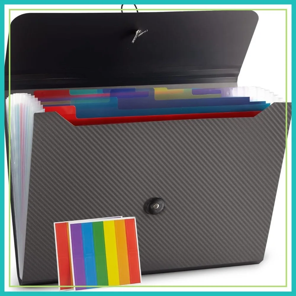 13 Pocket Expanding File Folder, Accordion Organizer for Documents, Aesthetic Paper Holder for Work, School, Home Office
13 Pocket Expanding File Folder, Accordion Organizer for Documents, Aesthetic Paper Holder for Work, School, Home Office