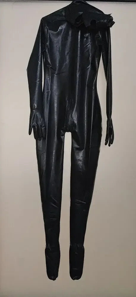 Latex Rubber Black Catsuit Bodysuit Jumpsuit Tights Cosplay Halloween Mask
Latex Rubber Black Catsuit Bodysuit Jumpsuit Tights Cosplay Halloween Mask