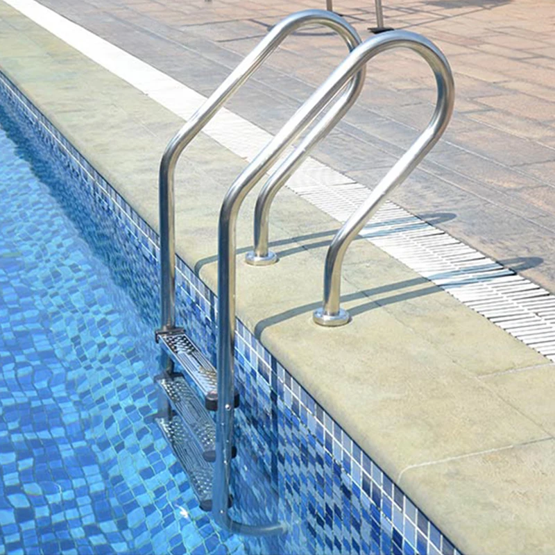 3 Steps Anti-Rust Reinforced SS304 Swimming Pool Ladder With Flat Steps, Stable Access Option For Outdoor Family Swimming Pool
3 Steps Anti-Rust Reinforced SS304 Swimming Pool Ladder With Flat Steps, Stable Access Option For Outdoor Family Swimming Pool