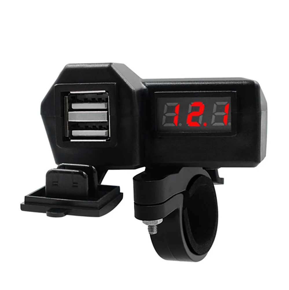 5V 3.1A Dual USB Charger Motorcycle Handlebar Phone Charger With Independent Switch Voltage Display Voltmeter 12V Universal
5V 3.1A Dual USB Charger Motorcycle Handlebar Phone Charger With Independent Switch Voltage Display Voltmeter 12V Universal