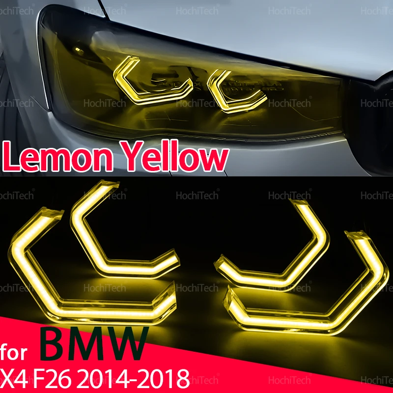4pcs Lemon Yellow CSL Style LED Angel Eyes for BMW X4 F26 2014 2015 2016 2017 2018 M4 Style Daytime Lights Parts
4pcs Lemon Yellow CSL Style LED Angel Eyes for BMW X4 F26 2014 2015 2016 2017 2018 M4 Style Daytime Lights Parts