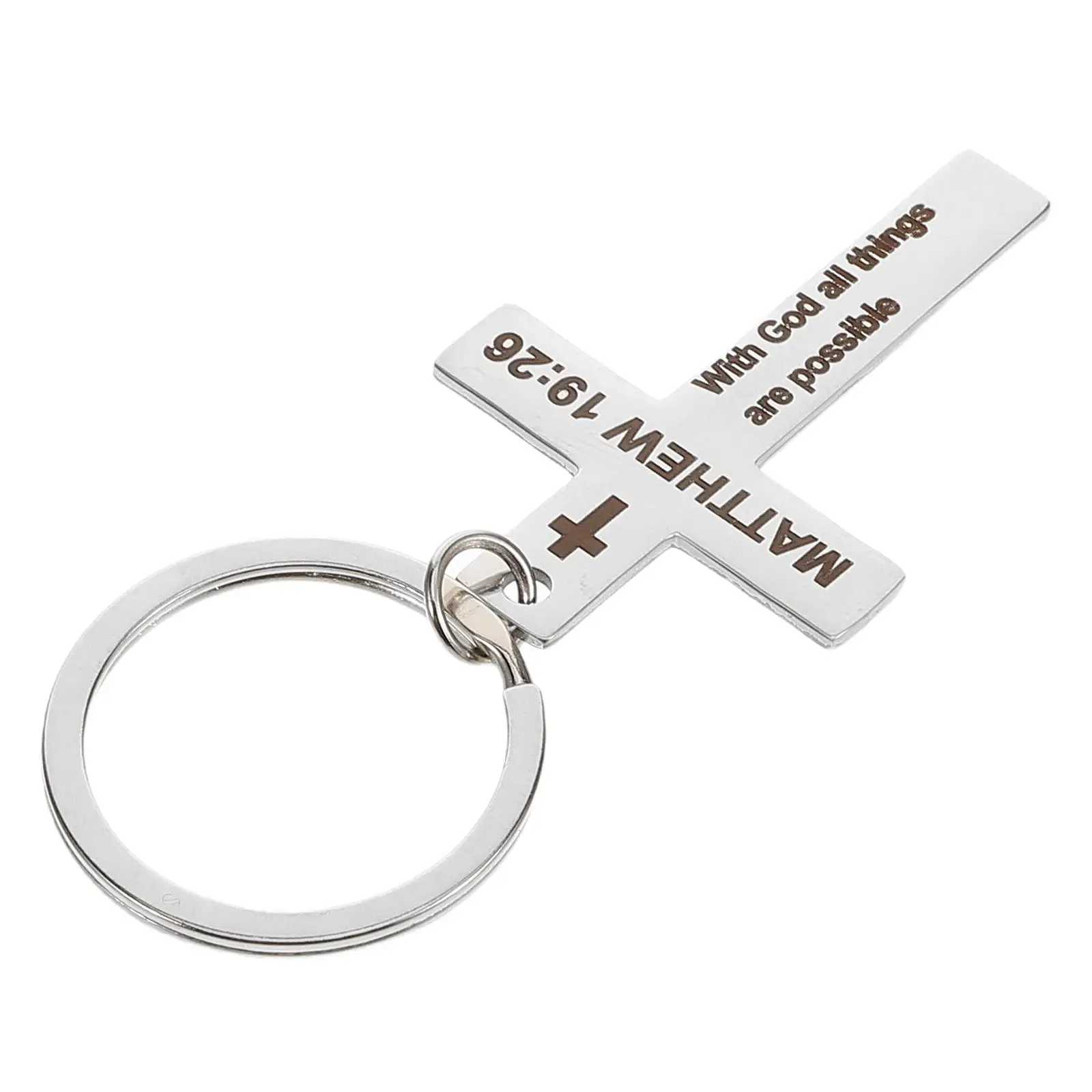 Stainless Steel Cross Keychain Elegant Design Material Smooth Finish Gift Idea Schoolbag Pendant Bag Charm
Stainless Steel Cross Keychain Elegant Design Material Smooth Finish Gift Idea Schoolbag Pendant Bag Charm
