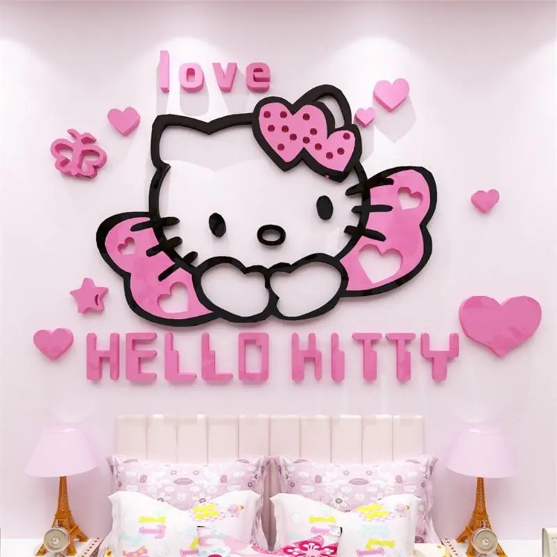 Декоративные наклейки Sanrio Hello Kitty 3D из акрила для детской комнаты, настенные наклейки-зеркала, декор для дома или кухни
Декоративные наклейки Sanrio Hello Kitty 3D из акрила для детской комнаты, настенные наклейки-зеркала, декор для дома или кухни