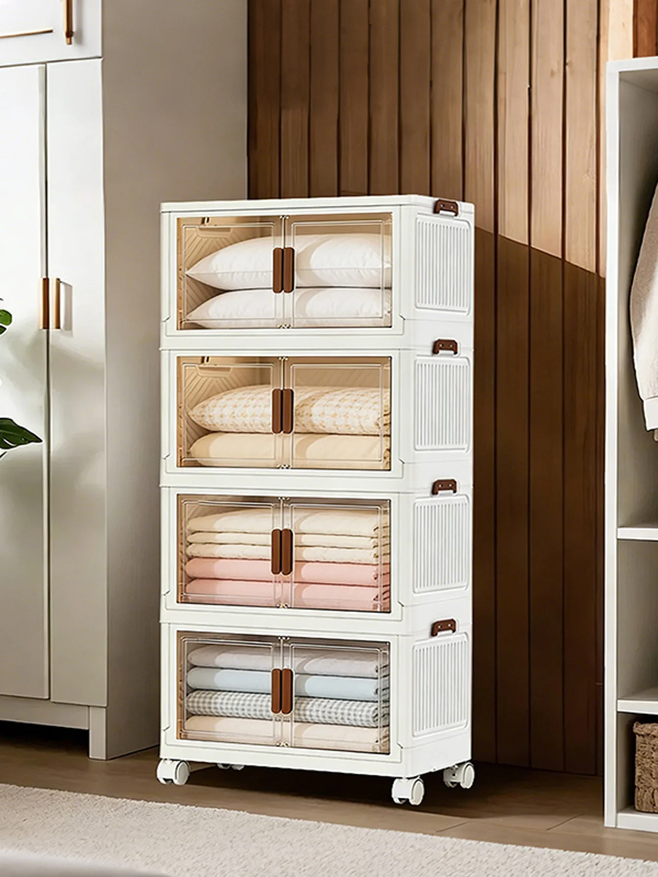 1PCS-4 layers, each 70 cm wideSpacious Folding Storage Bin With Lids - Dustproof, Ideal For Clothes, Quilts, Toys, Books - Perfect For Bedroom, Living Room, Wardrobe Organization Fabric Storage Bins Storage Furniture
1PCS-4 layers, each 70 cm wideSpacious Folding Storage Bin With Lids - Dustproof, Ideal For Clothes, Quilts, Toys, Books - Perfect For Bedroom, Living Room, Wardrobe Organization Fabric Storage Bins Storage Furniture