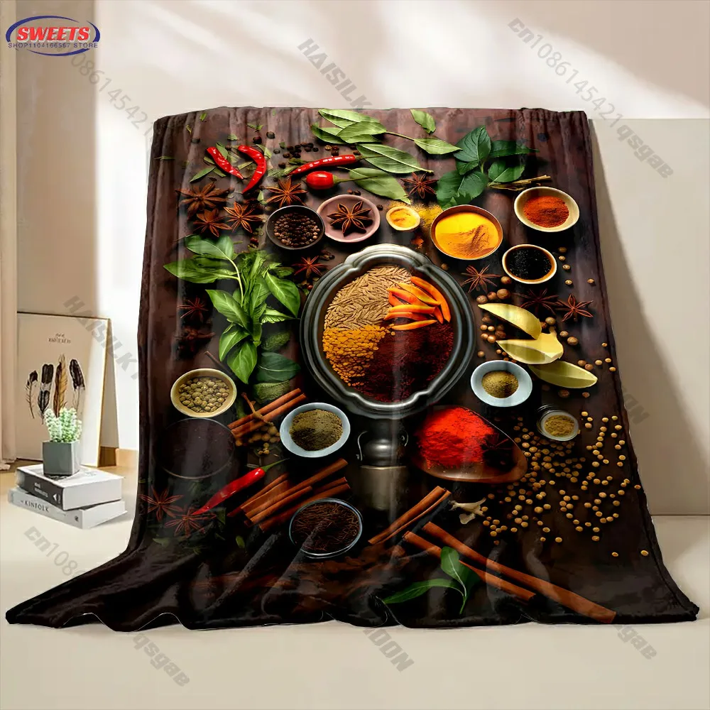 3D Herbs and Spices Theme printed blanket kid's and adults' living room bedroom sofa decor, Exquisite gift
3D Herbs and Spices Theme printed blanket kid's and adults' living room bedroom sofa decor, Exquisite gift