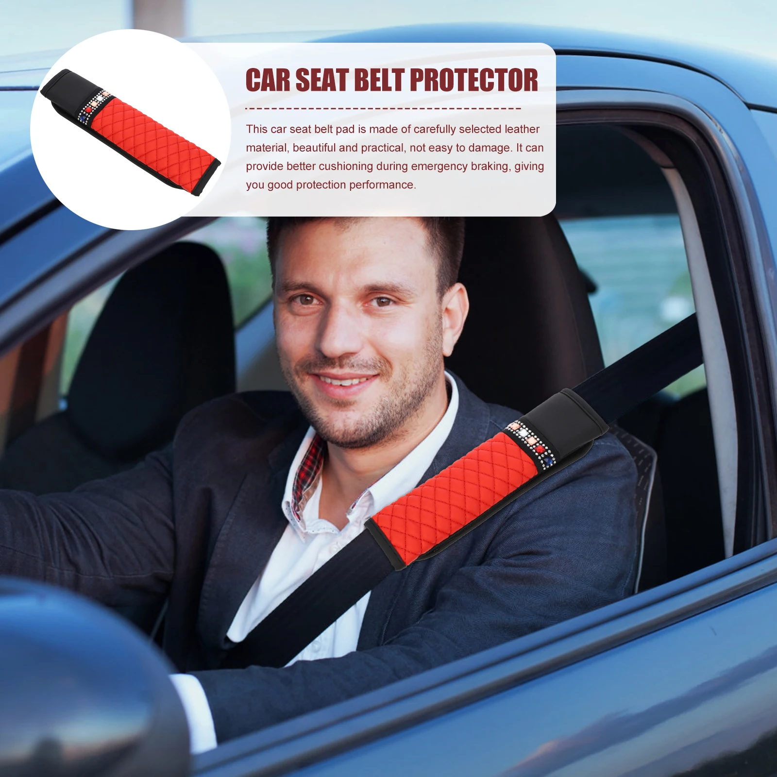 Car Shoulder Cover Cushion Rhinestone Fashionable Shiny Unique Design Comfort Practical Protection Performance
Car Shoulder Cover Cushion Rhinestone Fashionable Shiny Unique Design Comfort Practical Protection Performance
