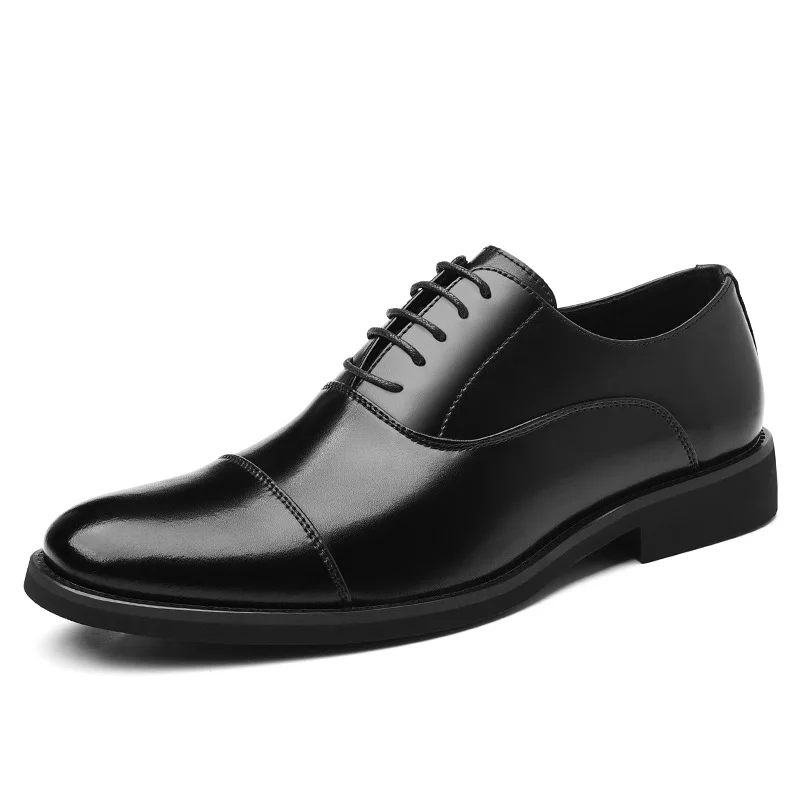 New Brown Black Wedding Shoes for Man Solid Color Fashion Casual Dress Shoes Male Spring Autumn Lace Business Leather Shoe Man
New Brown Black Wedding Shoes for Man Solid Color Fashion Casual Dress Shoes Male Spring Autumn Lace Business Leather Shoe Man