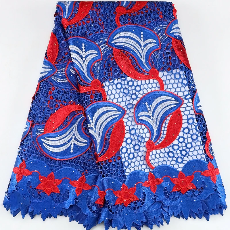 Royal Blue African Guipure Cord Lace Fabric 2023 High Quality French Water Soluble Lace Fabric For Women Prom Dresses Material
Royal Blue African Guipure Cord Lace Fabric 2023 High Quality French Water Soluble Lace Fabric For Women Prom Dresses Material