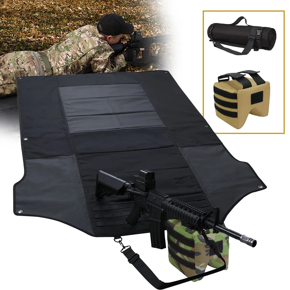 Tactical Shooting Mat Range Bag Combination Airsoft Unfilled Sand Bench Pack Waterproof Outdoor Training Gear for Rifles Hunting
Tactical Shooting Mat Range Bag Combination Airsoft Unfilled Sand Bench Pack Waterproof Outdoor Training Gear for Rifles Hunting