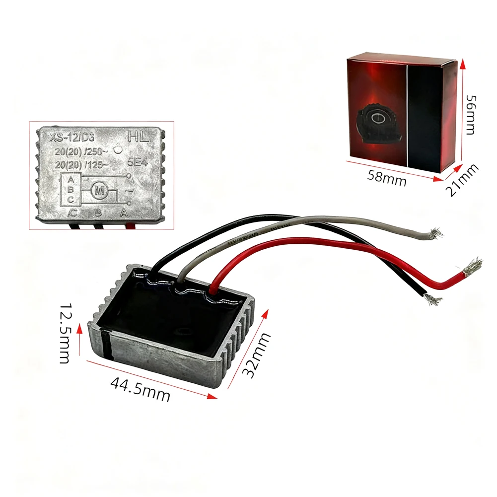 Модуль модернизации переключателя ограничителя тока плавного пуска 16А для электроинструментов с износостойким и стабильным пластиковым корпусом
Модуль модернизации переключателя ограничителя тока плавного пуска 16А для электроинструментов с износостойким и стабильным пластиковым корпусом