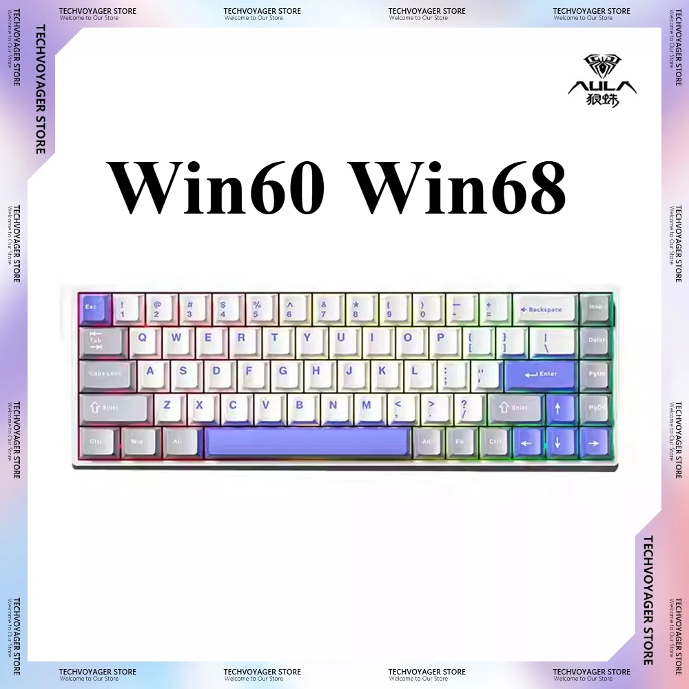 AULA Win60 Win68 Magnetic Switch Gaming Keyboards Rgb 8k Hot-Swap Wired Customize Mechanical Keyboard PC Office E-sports Gift
AULA Win60 Win68 Magnetic Switch Gaming Keyboards Rgb 8k Hot-Swap Wired Customize Mechanical Keyboard PC Office E-sports Gift