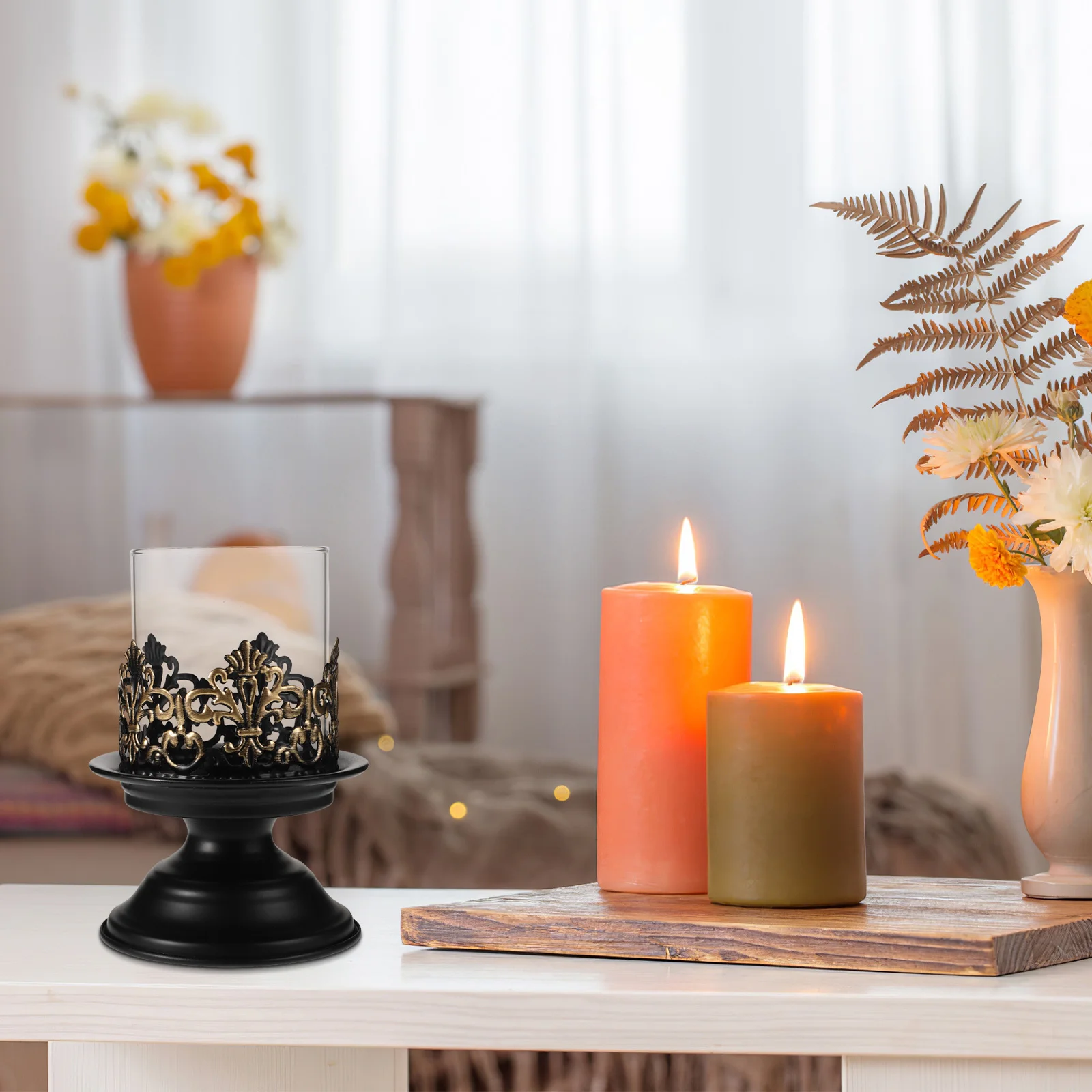1pcs Vintage Iron Holder Classic Taper Candlestick Stand For Aromatherapy Home Party Photography Props Rustic Decor Retro
1pcs Vintage Iron Holder Classic Taper Candlestick Stand For Aromatherapy Home Party Photography Props Rustic Decor Retro