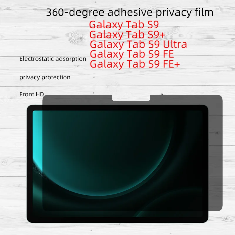 Подходит для SAMSUNG Galaxy Tab S9+ Ultra FE+, пленка для конфиденциальности для ноутбука, планшета, клейкий антишпион на 360 градусов лист
Подходит для SAMSUNG Galaxy Tab S9+ Ultra FE+, пленка для конфиденциальности для ноутбука, планшета, клейкий антишпион на 360 градусов лист