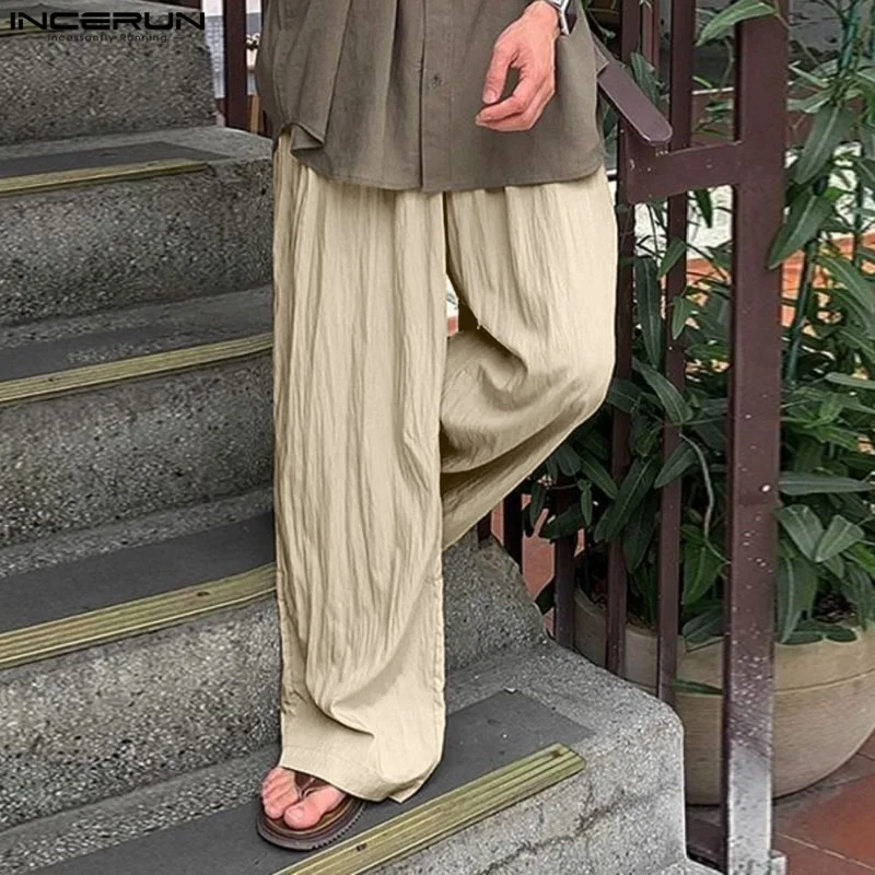 Men Casual Pants Summer Spring INCERUN Men's Clothing Streetwear Solid Color Long Pants Wide Leg Pant Trouser Oversize S-5XL
Men Casual Pants Summer Spring INCERUN Men's Clothing Streetwear Solid Color Long Pants Wide Leg Pant Trouser Oversize S-5XL