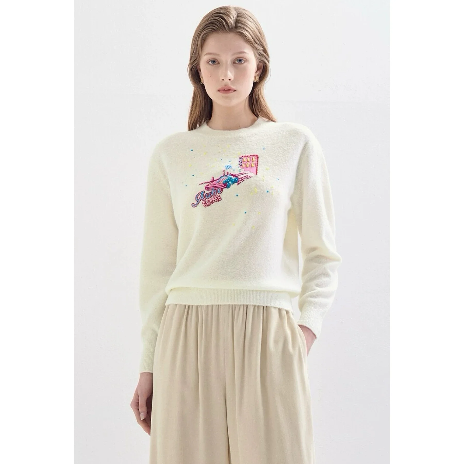 Lemon Cheese LAN25 Winter Faion round Ne Cartoon Embroidery Hand Sewn Versatile Wool Knitted Sweater Women's Commute Sl...
Lemon Cheese LAN25 Winter Faion round Ne Cartoon Embroidery Hand Sewn Versatile Wool Knitted Sweater Women's Commute Sl...