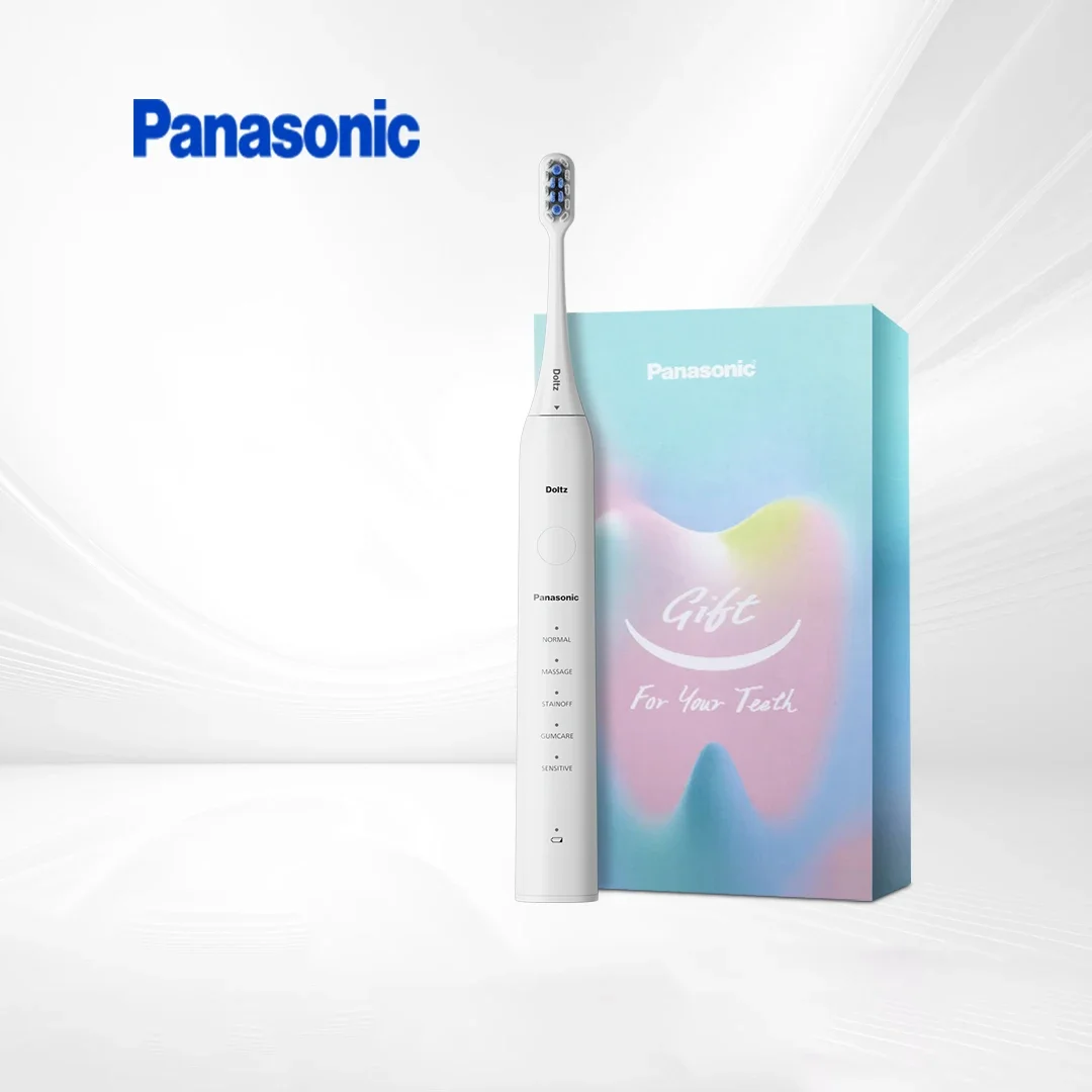 Электрическая зубная щетка Panasonic, унисекс, белая, 5 режимов чистки, беспроводная зарядка, IPX7, водонепроницаемое тело, мягкая щетина для домашнего использования 
Электрическая зубная щетка Panasonic, унисекс, белая, 5 режимов чистки, беспроводная зарядка, IPX7, водонепроницаемое тело, мягкая щетина для домашнего использования