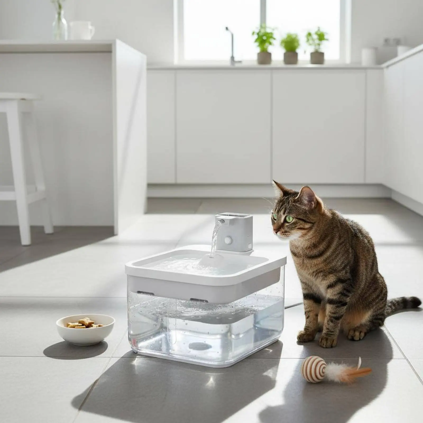 2.5 L Pet Water Fountain Multiple Filtration Sensor Water Dispenser Ultra Quiet for Cats
2.5 L Pet Water Fountain Multiple Filtration Sensor Water Dispenser Ultra Quiet for Cats