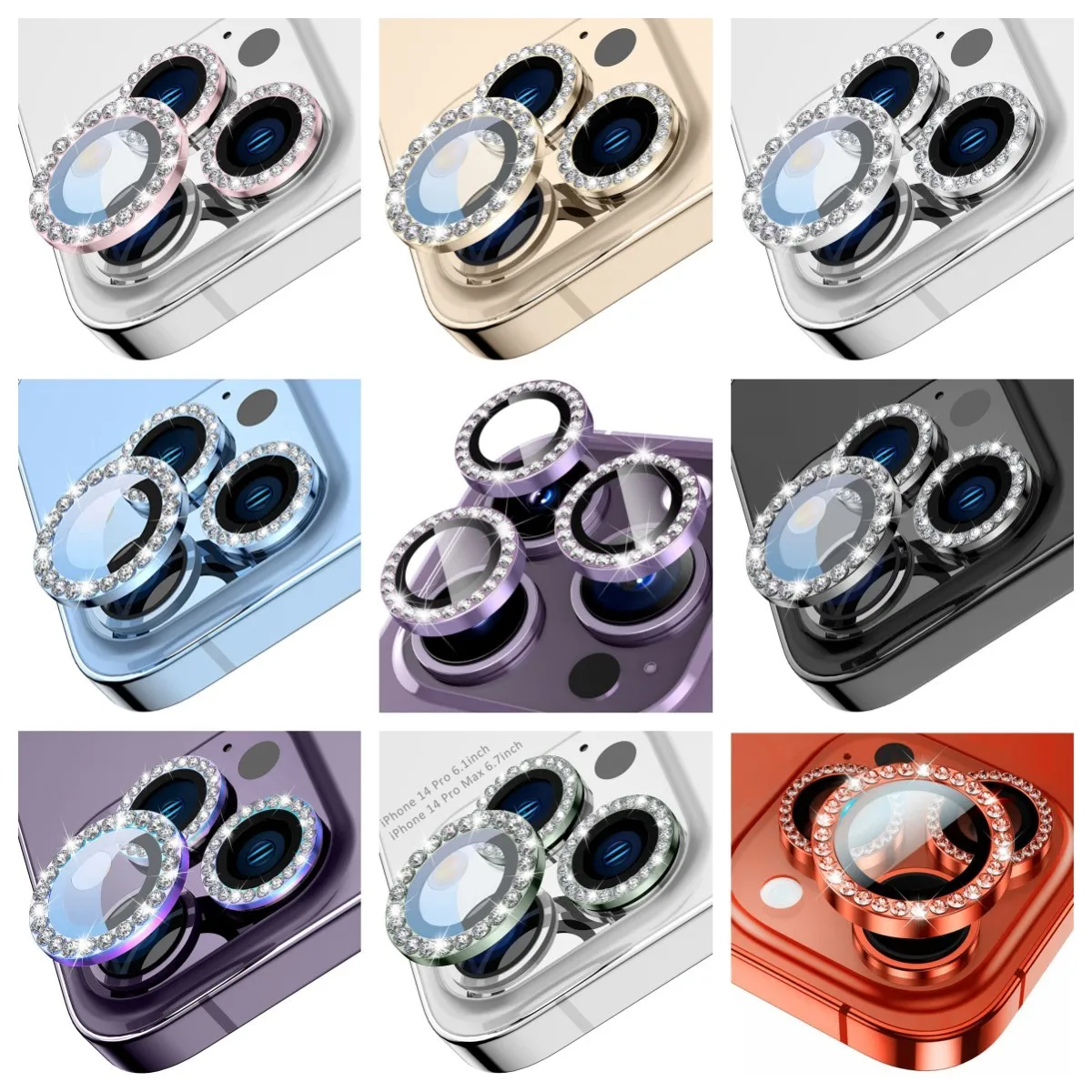 500pcs Camera Lens Protector for IPhone 16 11 12 13 Pro Max Mini 15 Pro Max Diamond Metal Protective Glass for IPhone 14 Plus
500pcs Camera Lens Protector for IPhone 16 11 12 13 Pro Max Mini 15 Pro Max Diamond Metal Protective Glass for IPhone 14 Plus