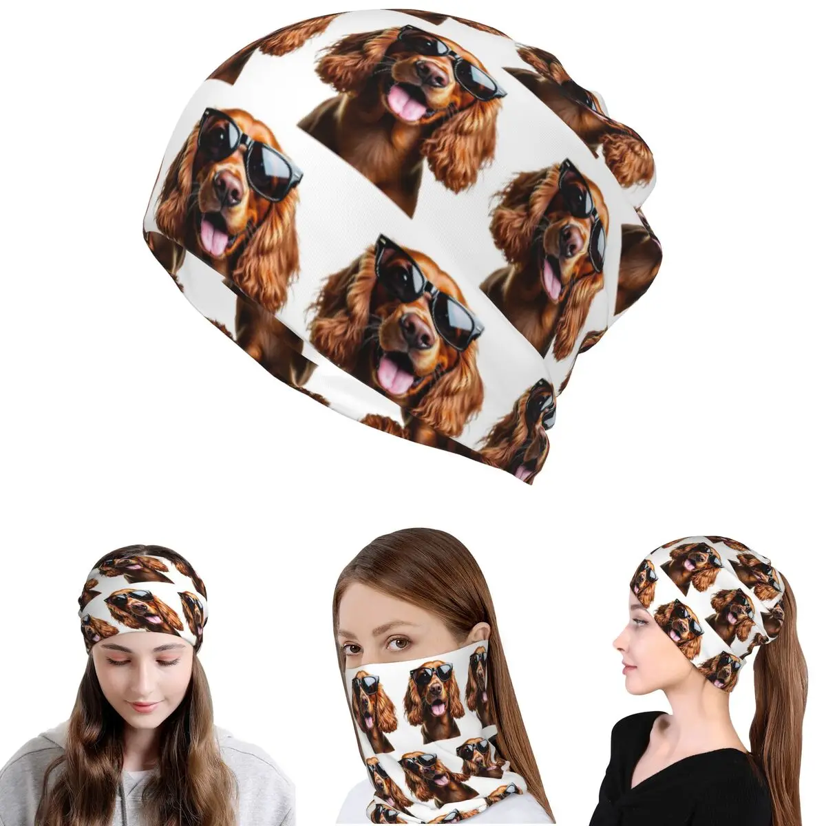 Funny Cool Cocker Spaniel Wearing Sunglasses Bandana Neck Gaiter Mask Scarf Warm Headband Beanies Hat Men Women Adult All Season
Funny Cool Cocker Spaniel Wearing Sunglasses Bandana Neck Gaiter Mask Scarf Warm Headband Beanies Hat Men Women Adult All Season