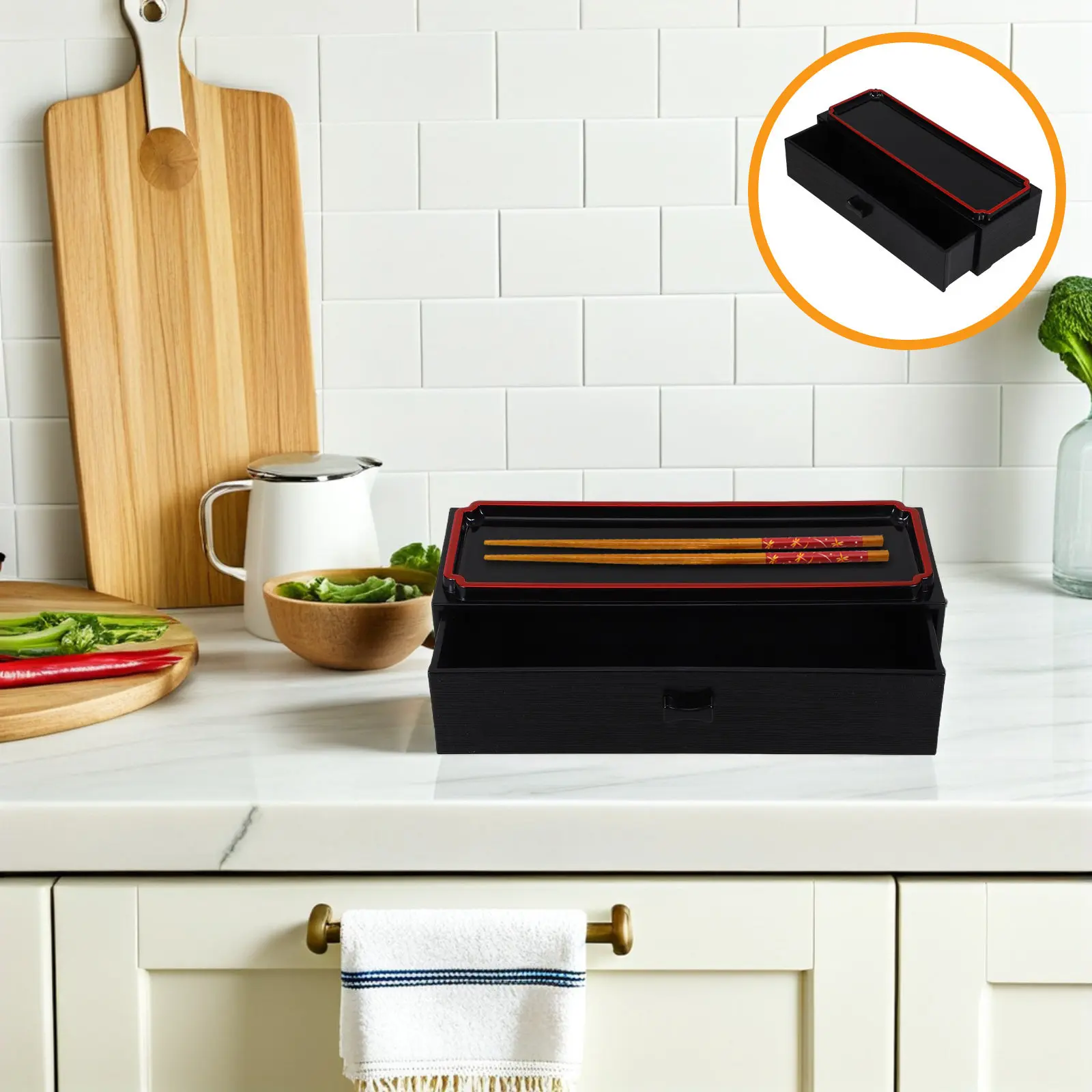 Japanese Style Black Wood Grain Pull Out Chopstick Box Organizer for Kitchen Dining Tableware Storage Countertop Silverware
Japanese Style Black Wood Grain Pull Out Chopstick Box Organizer for Kitchen Dining Tableware Storage Countertop Silverware