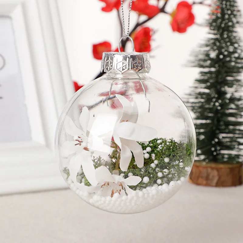6/8cm Transparent Christmas Ball Ornament Plastic Fillable Bauble Xmas Tree Hanging Balls Christmas Party Decoration For Home
6/8cm Transparent Christmas Ball Ornament Plastic Fillable Bauble Xmas Tree Hanging Balls Christmas Party Decoration For Home