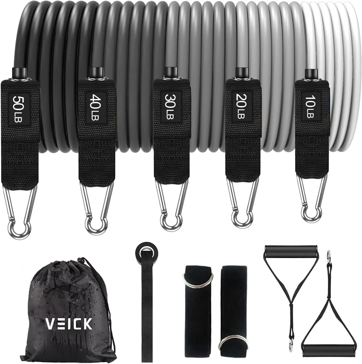 VEICK Resistance Bands with Handles for Men Women, Exercise Bands, Workout Bands for Working Out, Exercising Bands for Fitness Weights Work Out at Home Gym, 100lbs/150lbs/200lbs
VEICK Resistance Bands with Handles for Men Women, Exercise Bands, Workout Bands for Working Out, Exercising Bands for Fitness Weights Work Out at Home Gym, 100lbs/150lbs/200lbs