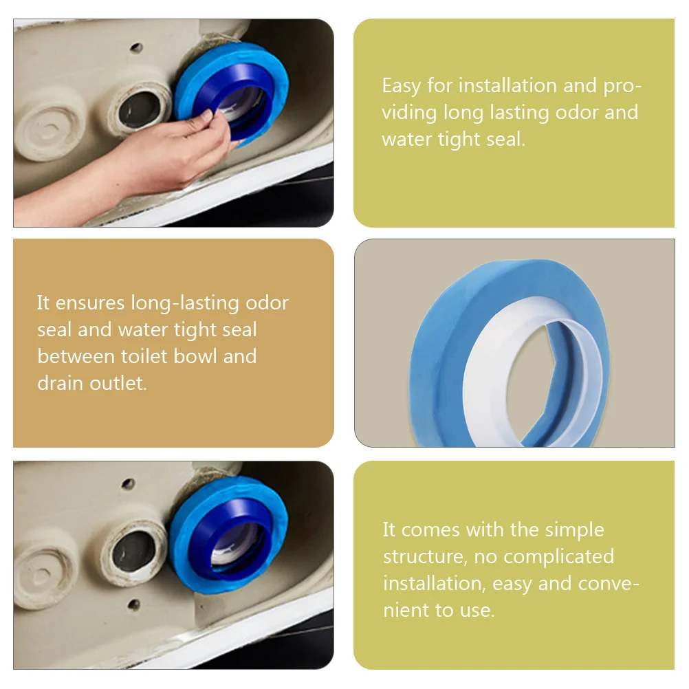 1pcs Toilet Wax Ring Universal Rubber Sealing Gasket Thick Bowl Flange For Leak-Proof Odor-Proof Installation Toilet Bowl Gasket
1pcs Toilet Wax Ring Universal Rubber Sealing Gasket Thick Bowl Flange For Leak-Proof Odor-Proof Installation Toilet Bowl Gasket