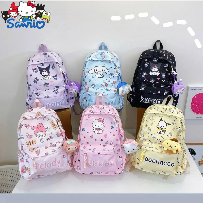 Kawaii Sanrio Backpack Cartoon Kuromi Cinnamoroll School Bag Hello Kitty Melody Shoulder Bag School Supplies Children's Gifts
Kawaii Sanrio Backpack Cartoon Kuromi Cinnamoroll School Bag Hello Kitty Melody Shoulder Bag School Supplies Children's Gifts
