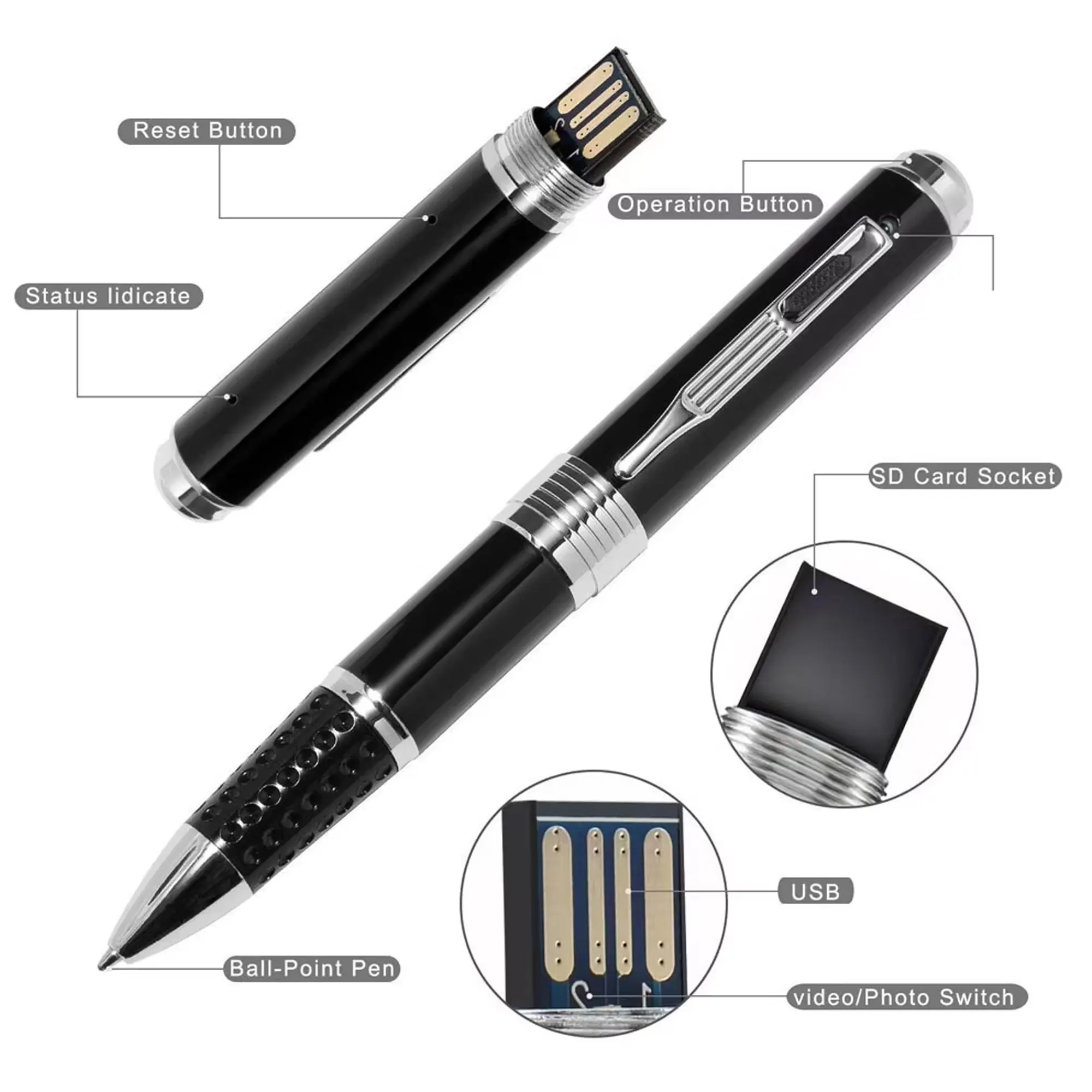 Multi functional writing pen with two modes to switch freely. Easy to use
Multi functional writing pen with two modes to switch freely. Easy to use