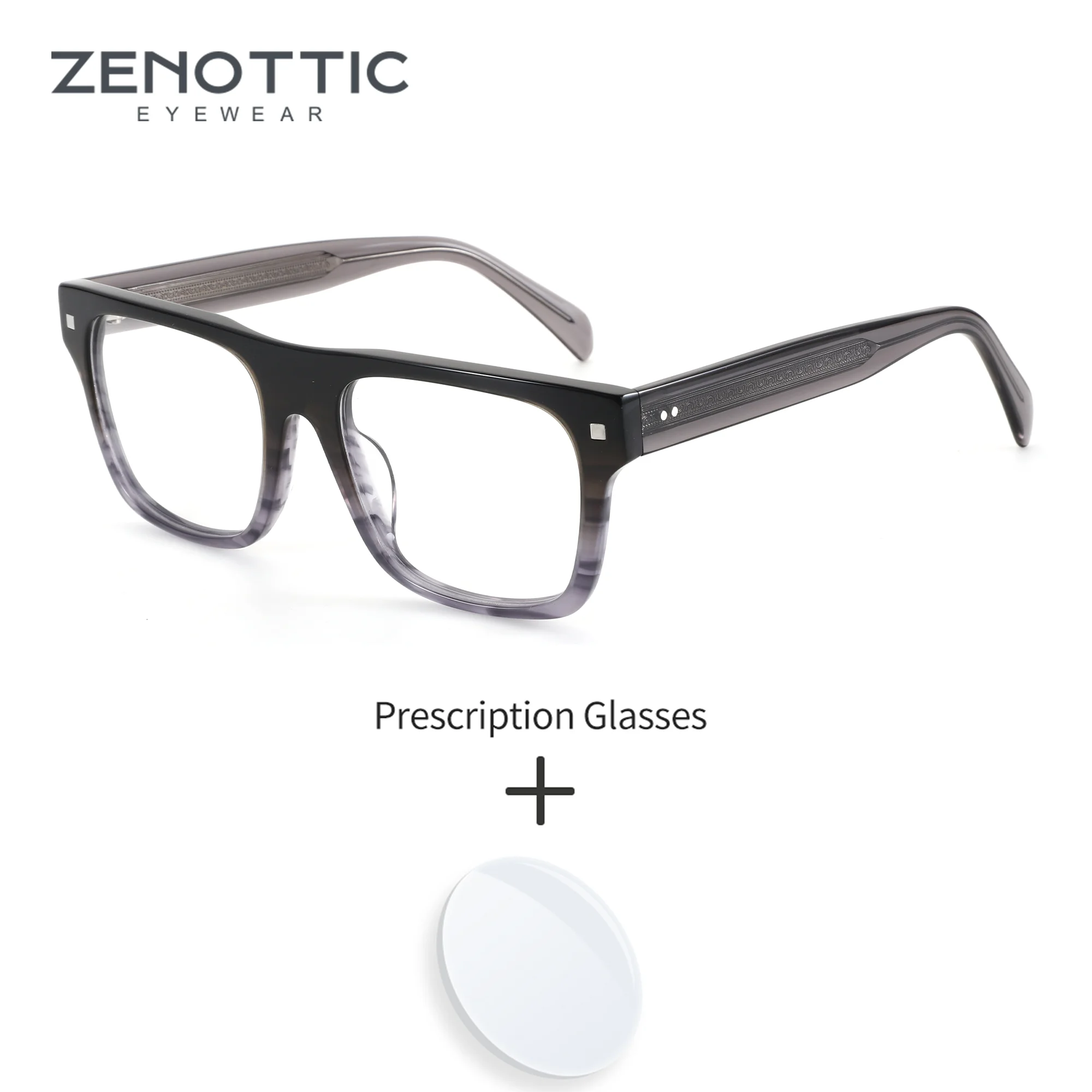 Очки ZENOTTIC M Size в стиле ретро, квадратные, с диоптриями, мужские, из ацетата, для коррекции близорукости, фотохромные.
Очки ZENOTTIC M Size в стиле ретро, квадратные, с диоптриями, мужские, из ацетата, для коррекции близорукости, фотохромные.