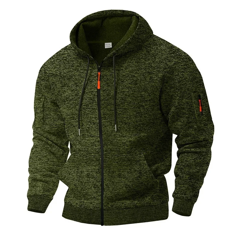 Heavy Fleece Men's Jacket Winter Retro Tooling Pocket Hooded Zipper Sports Sweater Men Solid Color Temperament
Heavy Fleece Men's Jacket Winter Retro Tooling Pocket Hooded Zipper Sports Sweater Men Solid Color Temperament