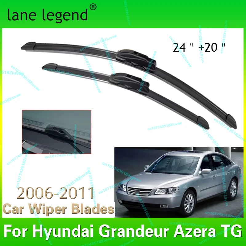 Car Wiper LHD Front Wiper Blades For Hyundai Grandeur Azera TG 2006 - 2011 Windshield Windscreen Front Window 24"+20"
Car Wiper LHD Front Wiper Blades For Hyundai Grandeur Azera TG 2006 - 2011 Windshield Windscreen Front Window 24"+20"