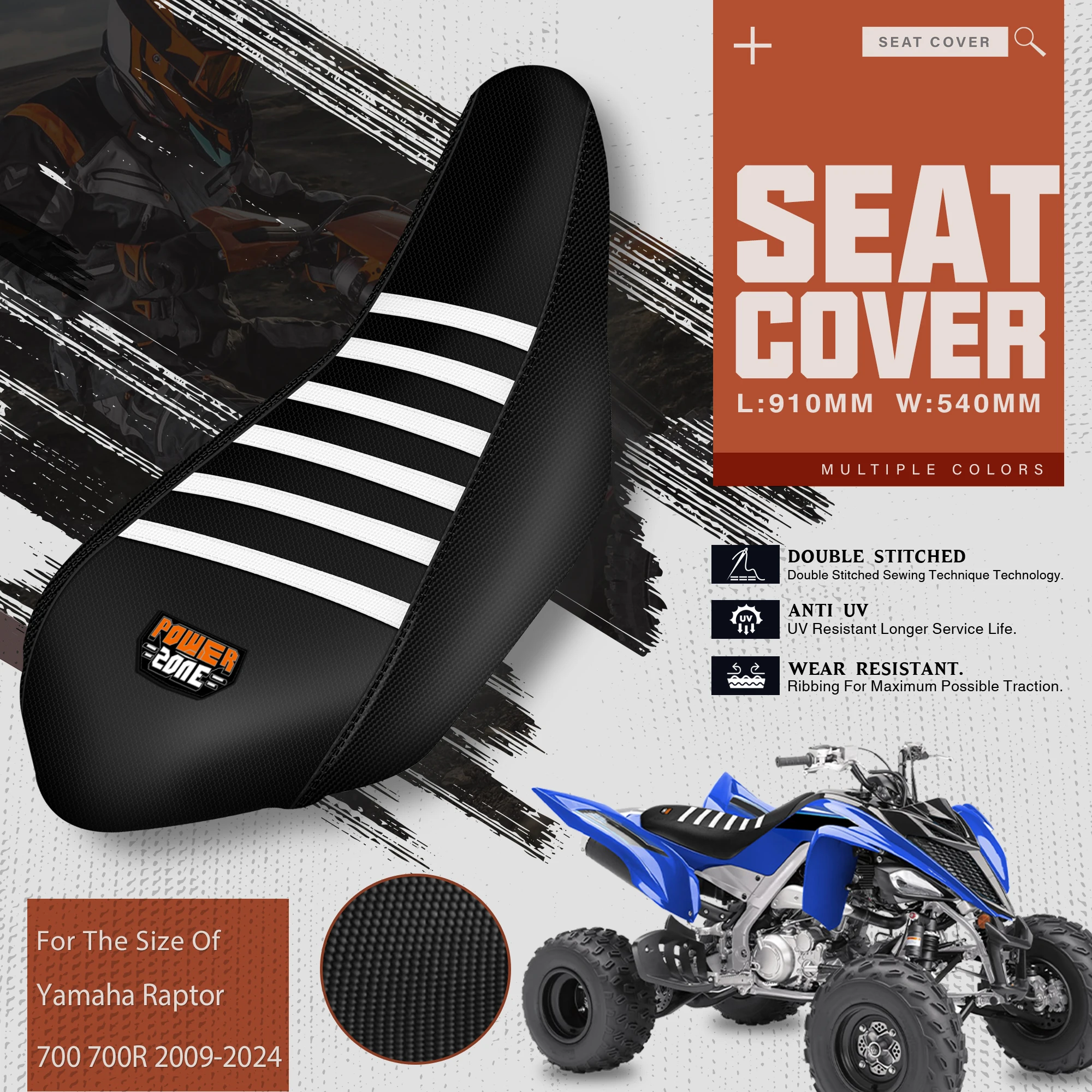 Fewfuss Seat Cover Cushions Non-slip Waterproof Motorcycle Accessories for Yamaha Raptor 700 700 R 2006-2021
Fewfuss Seat Cover Cushions Non-slip Waterproof Motorcycle Accessories for Yamaha Raptor 700 700 R 2006-2021