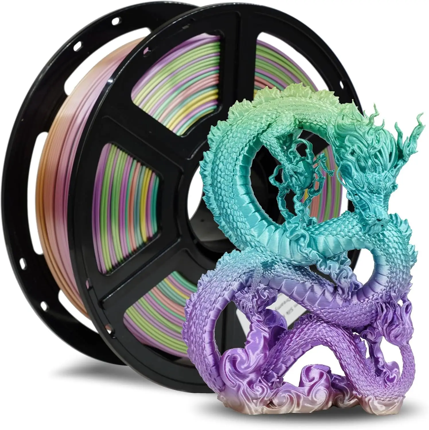 Flashforge Silk PLA Filament 1.75mm, 3D Printer Filament 1kg (2.2lbs) Spool, Smooth and Silky Texture 3D Printing Filament
Flashforge Silk PLA Filament 1.75mm, 3D Printer Filament 1kg (2.2lbs) Spool, Smooth and Silky Texture 3D Printing Filament