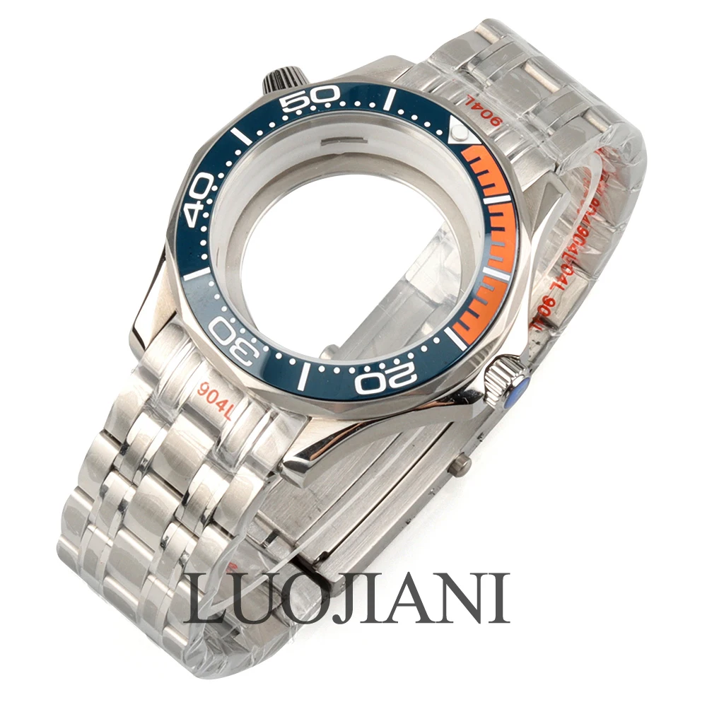 Silver 41mm Watch Case For Seamaster 300 Seiko NH35 NH36 Movement 31mm Dial Waterproof Stainless Steel Bracelet And Case Parts
Silver 41mm Watch Case For Seamaster 300 Seiko NH35 NH36 Movement 31mm Dial Waterproof Stainless Steel Bracelet And Case Parts