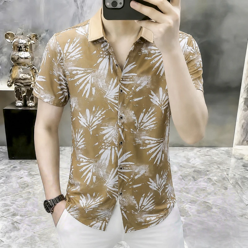 2026 Summer New Style Men's Breathable Fashion Luxurious Casual Collar Short-Sleeved Floral Shirt
2026 Summer New Style Men's Breathable Fashion Luxurious Casual Collar Short-Sleeved Floral Shirt