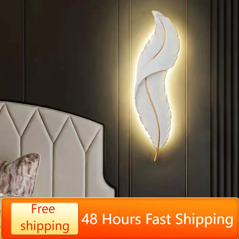 Resin Feather Background Wall Lamps for Living Room Hotel Bedroom Decoration Sconce Light Fixtures Modern Novelty Bedside Deco
Resin Feather Background Wall Lamps for Living Room Hotel Bedroom Decoration Sconce Light Fixtures Modern Novelty Bedside Deco