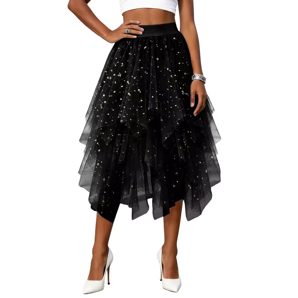 Women Tiered Ruffle Layer Skirts Fashion High Waist Solid Color Short Skirt Loose Irregular Skirt Quick Drying Solid Skirts
Women Tiered Ruffle Layer Skirts Fashion High Waist Solid Color Short Skirt Loose Irregular Skirt Quick Drying Solid Skirts