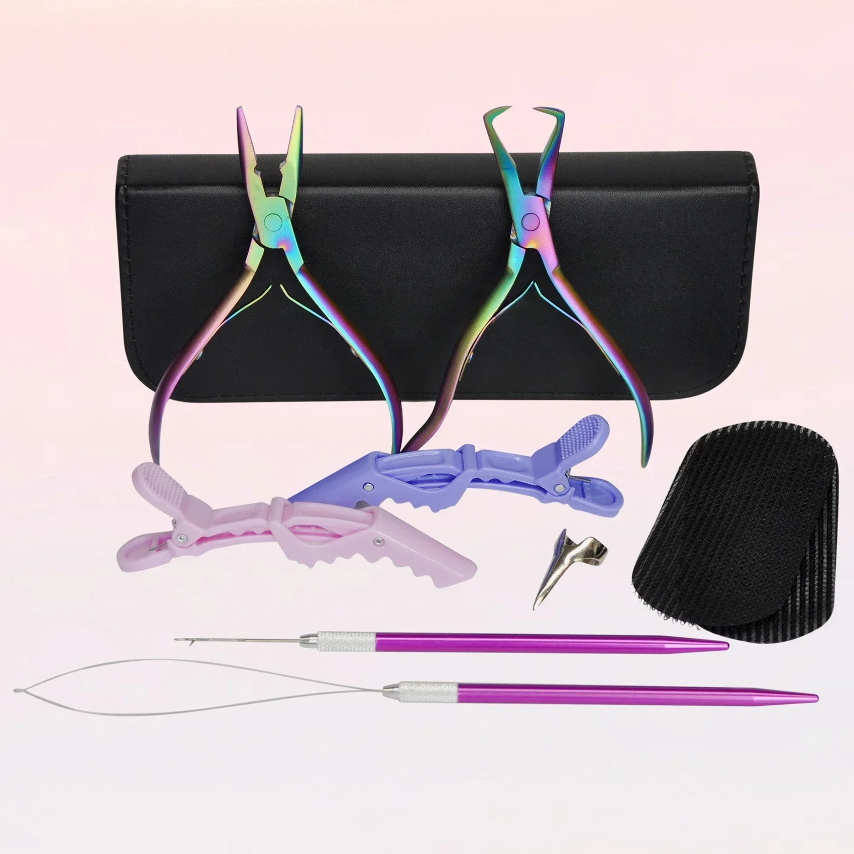 Hair Extension Plier Tool Kit for Micro Ring Link Bead Human Hair Extensions Opener Closer Tools
Hair Extension Plier Tool Kit for Micro Ring Link Bead Human Hair Extensions Opener Closer Tools